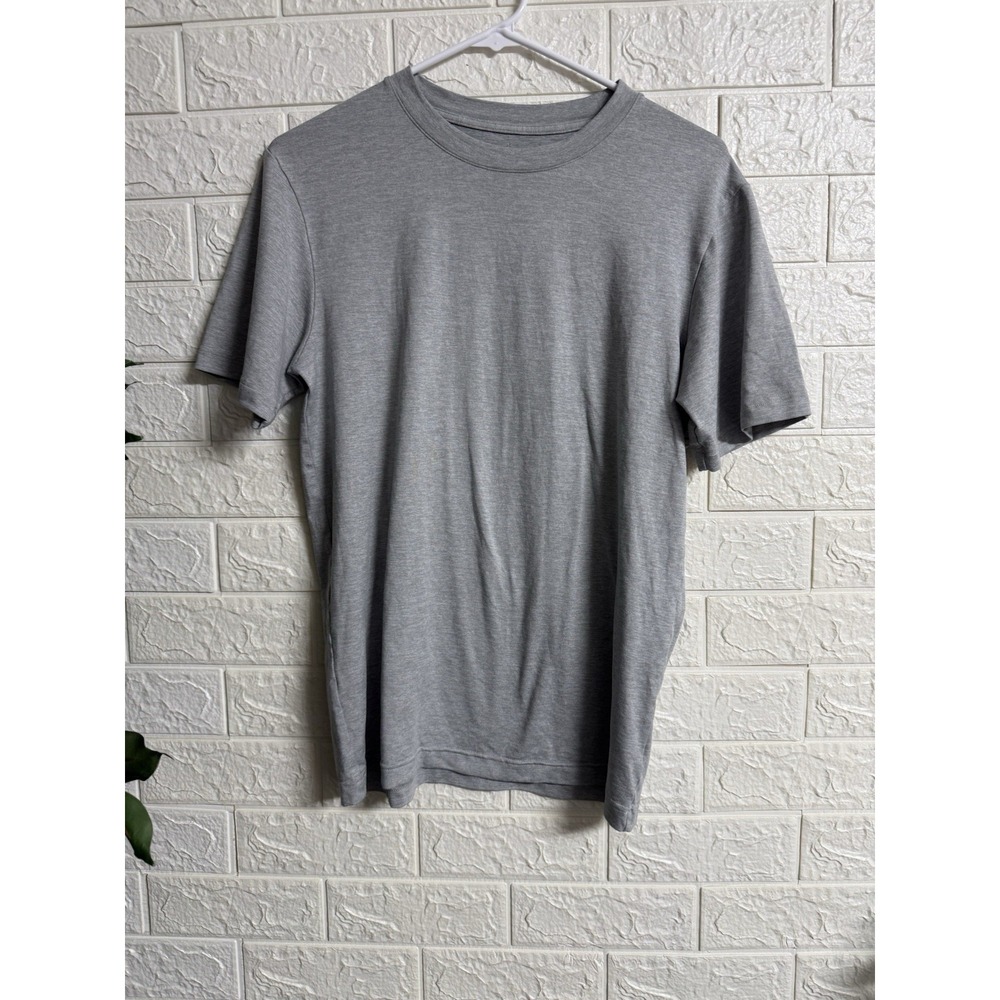 Alo Yoga Alosoft Finesse Tee Gray Short Sleeve Yoga T-Shirt Size S